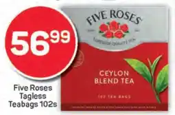 Pick n Pay Five Roses Tagless Teabags 102s offer