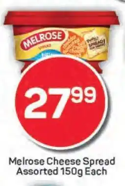 Pick n Pay Melrose Cheese Spread Assorted 150g Each offer