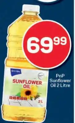 Pick n Pay PnP Sunflower Oil 2 Litre offer
