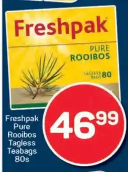 Pick n Pay Freshpak Pure Rooibos Tagless Teabags 80s offer