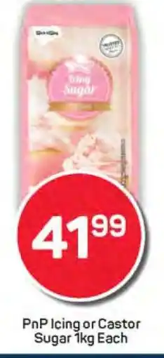 Pick n Pay PnP Icing or Castor Sugar 1kg Each offer