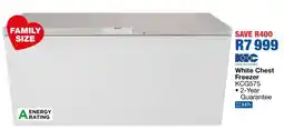 OK Furniture White Chest Freezer KCG575 offer