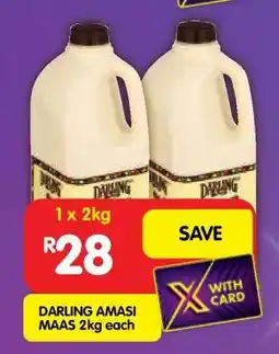 Shoprite DARLING AMASI MAAS 2kg each offer