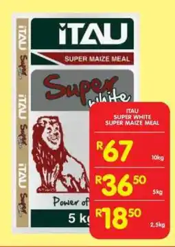 Shoprite ITAU Super White Super Maize Meal offer