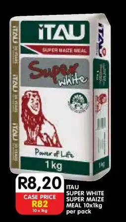Shoprite ITAU SUPER WHITE SUPER MAIZE MEAL 10x1kg offer