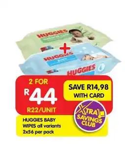 Shoprite HUGGIES BABY WIPES all variants offer