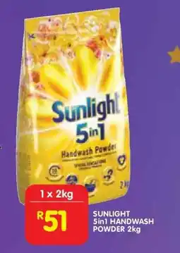Shoprite SUNLIGHT 5in1 HANDWASH POWDER 2kg offer