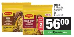 Spar Maggi 2 Minute Noodles 5s Assorted offer