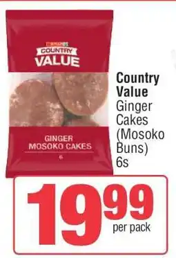 Spar Country Value Ginger Cakes (Mosoko Buns) 6s offer