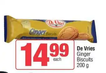 Spar De Vries Ginger Biscuits offer