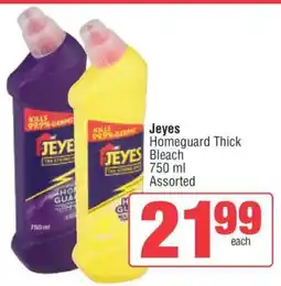 Spar Jeyes Homeguard Thick Bleach offer