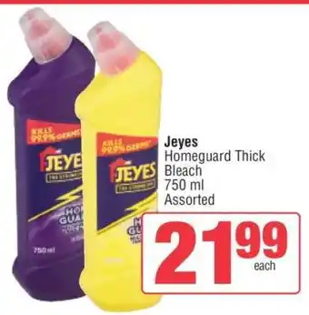 Spar Jeyes Homeguard Thick Bleach offer