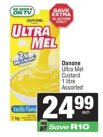 Spar Danone Ultra Mel Custard offer