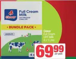 Spar Clover Full Cream UHT Milk offer