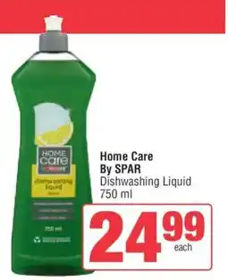 Spar Home Care By SPAR Dishwashing Liquid 750 ml offer