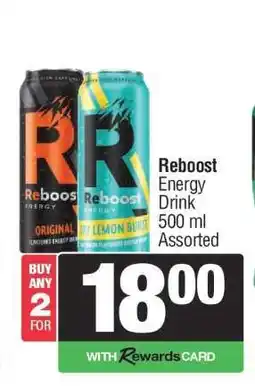 Spar Reboost Energy Drink offer