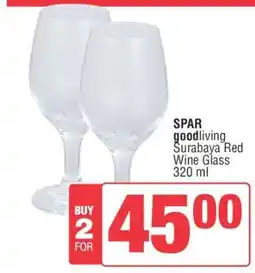 Spar SPAR goodliving Surabaya Red Wine Glass 320 ml offer