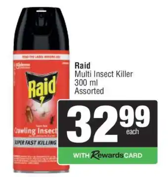 Spar Raid Multi Insect Killer offer