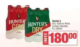 Spar Hunter's Dry, Gold or Hard Lemon Handies offer