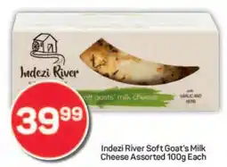 Pick n Pay Indezi River Soft Goat's Milk Cheese Assorted 100g Each offer