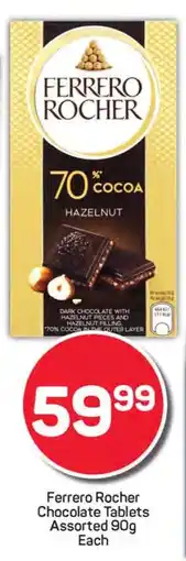 Pick n Pay Ferrero Rocher Chocolate Tablets Assorted 90g Each offer