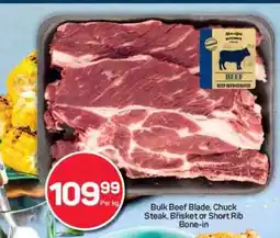 Pick n Pay Bulk Beef Blade, Chuck Steak, Brisket or Short Rib Bone-in offer