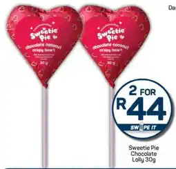 Pick n Pay Sweetie Pie Chocolate Lolly 30g offer