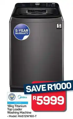 Pick n Pay Hypermarket 16kg Titanium Top Loader Washing Machine offer