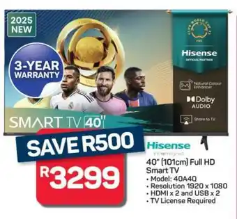 Pick n Pay Hypermarket Hisense 40 Full HD Smart TV offer