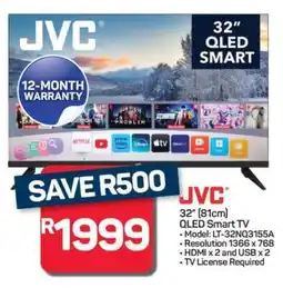 Pick n Pay Hypermarket JVC 32 QLED Smart TV offer