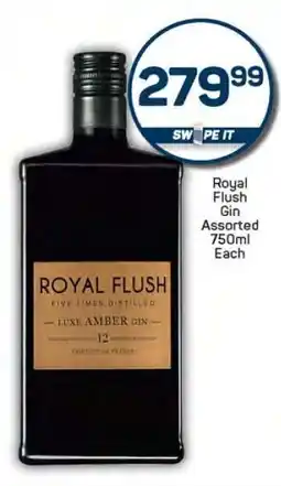 Pick n Pay Royal Flush Gin Assorted 750ml Each offer