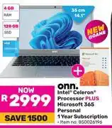 Game ONN Intel Celeron Processor Plus Microsoft 365 Personal 1 Year Subscription 850026196 offer