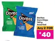 Game Doritos Corn Chips Assorted-For Any 2 x 145g offer