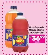 Game Oros Squash Concentrate Assorted-2L offer