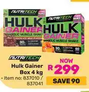 Game Nutritech Hulk Gainer Box-4kg Each offer