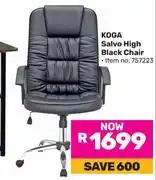 Game Koga Salvo High Black Chair offer