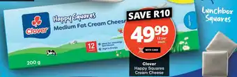 Checkers Clover Happy Squares Cream Cheese offer