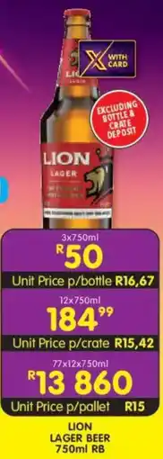 Shoprite Liquor Lion lager beer rb offer