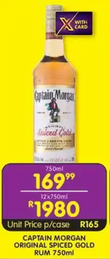 Shoprite Liquor Captain morgan original spiced gold rum offer