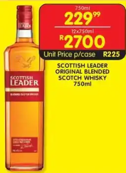 Shoprite Liquor Scottish leader original blended scotch whisky offer