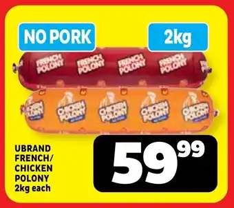 Usave Ubrand french/ chicken polony offer