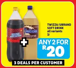 Usave Twizza/ ubrand soft drink offer