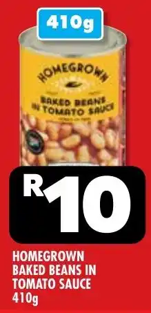 Usave Homegrown baked beans in tomato sauce offer
