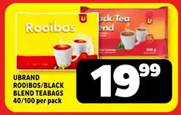 Usave Ubrand rooibos/ black blend teabags offer
