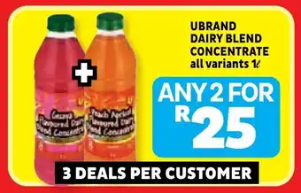 Usave Ubrand dairy blend concentrate offer