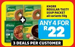 Usave Knorr regular/ tasty soup packet offer