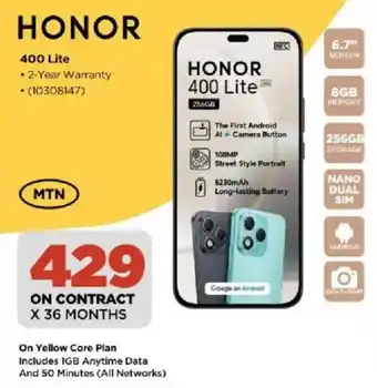 HiFi Corp Honor 400 Lite offer