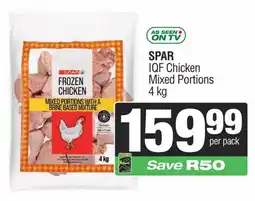 Spar Savemor SPAR IQF Chicken Mixed Portions offer