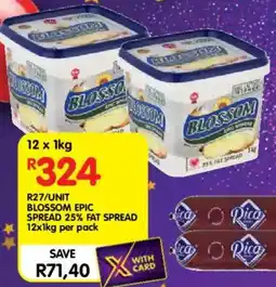 Shoprite Blossom epic spread 25% fat spread offer
