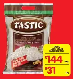 Shoprite Tastic long grain parboiled rice offer